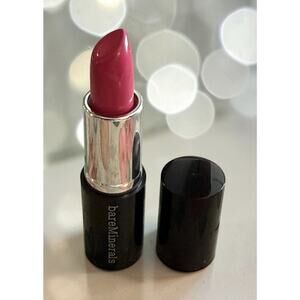 BAREMINERALS Marvelous Moxie Lipstick NEVER SAY NEVER ~ Travel Size/NWOB